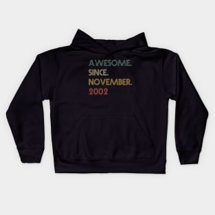 Awesome Since November 2002 Kids Hoodie